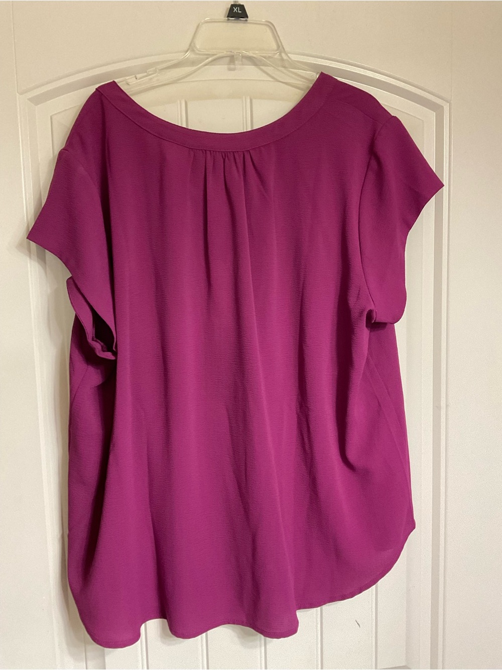 NWT 41 Hawthorn Pleated Yoke Blouse in Magenta Size XXL - Picture 8 of 8